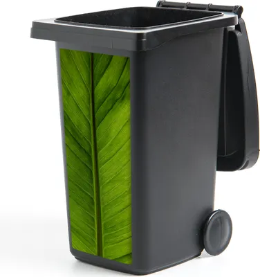 Produktbild von MuchoWow® Mülltonnenaufkleber Blätter - Pflanze - Struktur 38x80 cm - Behälteraufkleber - Mülleimer-Aufkleber - Container-Aufkleber
