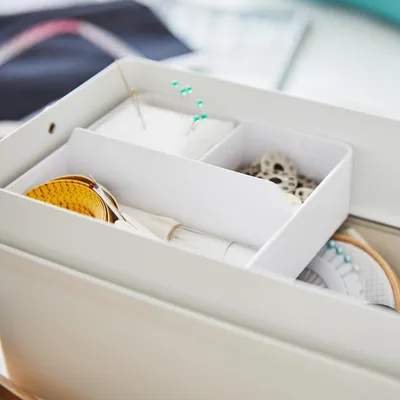 Produktbild von Nähbox - Türme - Weiß - Nähaufbewahrung