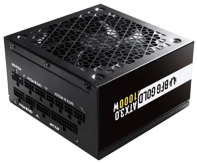 Imagen del producto de Fuente de alimentación BitFenix BFG Gold / ATX 3.0 / 1000 W / Ventilador de 135 mm / Certificación 80 Plus Gold / PFC activo / Modular