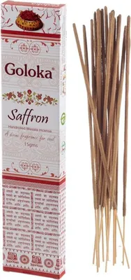 Produktbild von Goloka Räucherstäbchen "Saffron" 15gr.
