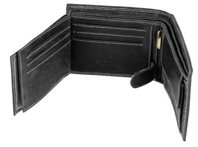 Produktbild von Portemonnaie Geldbörse Scheintasche Herren Echtleder RFID-Safe Doppelnaht