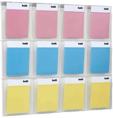 Produktbild von Helit H6811102, Wand-montiert, Durchscheinend, Styrol-Acrylnitril (SAN), 1136 mm, 54 mm, 978 mm