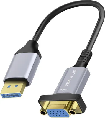 Immagine prodotto di LinQ, cavo adattatore da DisplayPort a VGA Full HD 1080p, nero