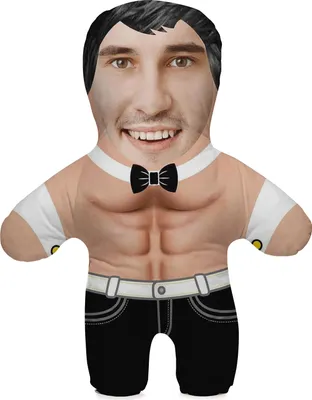 Obrázek produktu pro Polštář s vlastní fotografií, personalizovaný, 45 cm, Body, fotopolštář, k 18. narozeninám, rozlučka se svobodou, motiv Mr Bow Tie [091]