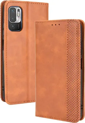 Produktbild von Xiaomi Redmi Note 10 5G Hülle - Coverup Vintage Style Klapphülle - Braun