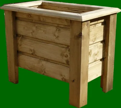 Produktbild von Hochwertiger Classic lasiert Außenmaße 80 x 30 x 26 cm Blumenkasten Hochbeet Pflanztrog Nr. PK - REAL-2615