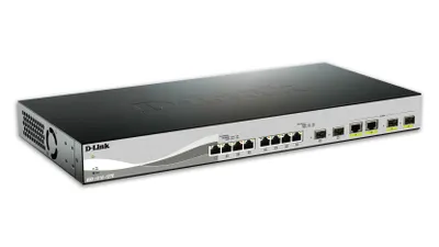 Produktbild von D-Link DXS 1210-12TC - Switch - Intelligent - 8 x 10GBase-T + 2 x Combo 10 Gigabit SFP+/RJ-45 + 2 x SFP+