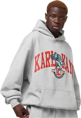 Produktbild von Karl Kani Herren Hoodie OG Eagle Print OS grey S