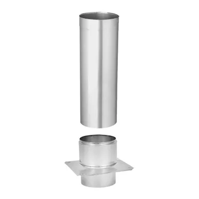 Produktbild von Schornsteinkopfverlängerung Ø 110 mm Edelstahl 500 mm – Kaminerhöhung, einwandig
