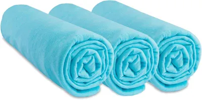 Imagen del producto de Sábanas bajeras de algodón, 40 x 80 cm, juego de 3 unidades, para cuna