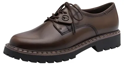 Zdjęcie produktu dla Tamaris, damskie buty sznurowane, skóra, kolor brązowy, rozmiar 39 EU
