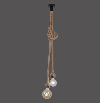 Produktbild von JUST LIGHT ROPE Pendelleuchte E27 max. 15W 2-fach schwarz 15482-18