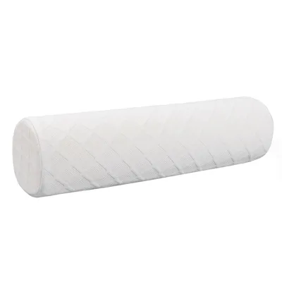Produktbild von Orthopädische Nackenrolle,Zylinderkissen aus Memory Foam, Nackenkissen und Beinkissen, weiß,13 x 44 cm