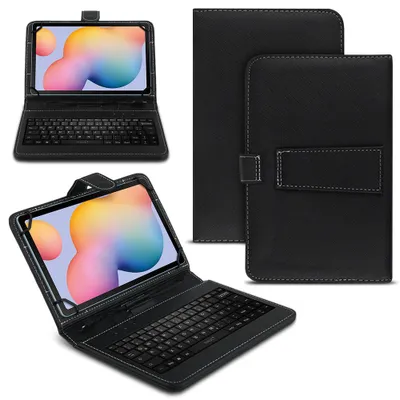 Produktbild von Tablet Hülle Tastatur Tasche Samsung Galaxy Tab A7 10.4 2020 Schutzhülle QWERTZ Farben:Schwarz