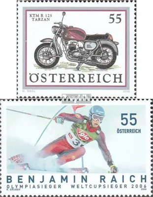 Produktbild von Briefmarken Österreich 2006 Mi 2615,2616 (kompl.Ausg.) gestempelt Motorräder