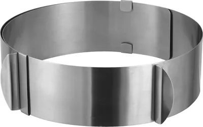 Produktbild von Edelstahl Tortenring verstellbar Backrahmen Backring 16 - 30 cm Kuchenring