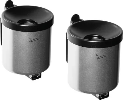Produktbild von TKG Rondo junior Wandaschenbecher silber, 2 St.