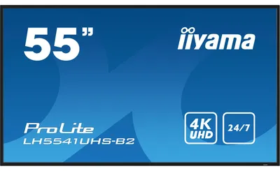 Produktbild von iiyama LH5541UHS-B2, Kiosk-Design, 138,7 cm (54.6"), LCD, 3840 x 2160 Pixel, 24/7