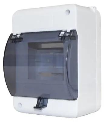 Produktbild von 1x5 Aufputz-Modulverteiler mit Rauchklappe IP30 Karlik OB-5ZZK