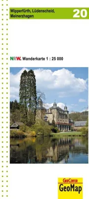Produktbild von Wipperfürth, Lüdenscheid, Meinerzhagen, topographische Wanderkarte NRW