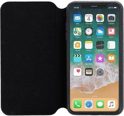 Produktbild von 3SIXT iPhone Xs SlimFolio, Schwarz