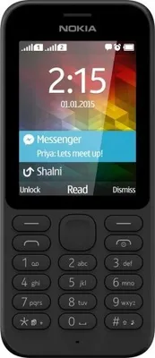 Zdjęcie produktu dla Nokia 215 Dual SIM, Klasyczny, Dual SIM, 6,1 cm (2.4"), 0,3 MP, 1100 mAh, Czarny
