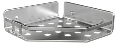 Zdjęcie produktu dla Półka pod prysznic z aluminium, montowana bez wiercenia, do łazienki