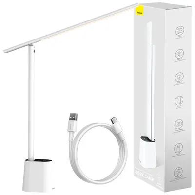 Produktbild von Baseus DGZG-02, Weiß, Acrylnitril-Butadien-Styrol (ABS), Aluminium, Polycarbonat (PC), 32 Glühbirne(n), 5 W, LED, 3000 K