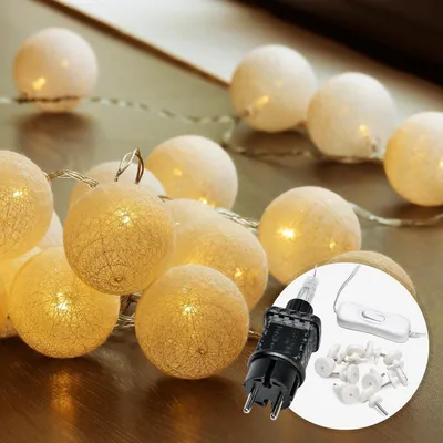 Immagine prodotto di Catena luminosa Slinger Katoen - 20 LED, 6 metri, luce bianca calda
