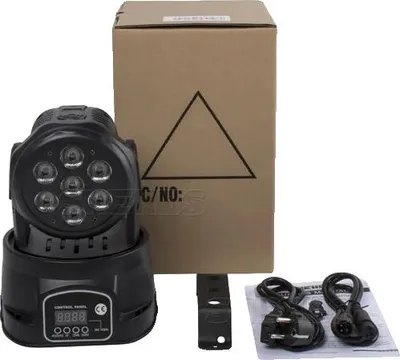 Produktbild von LED Wash Moving Head Beleuchtung, 7x18W RGBWA+UV, 7x12W RGBW, 7x12W RGBW, EU -Stecker