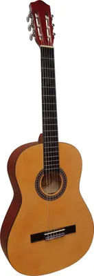 Produktbild von 4/4 Konzertgitarre Einsteiger Modell Classic Schulgitarre Gitarre Natur Hochglanz Lindenholz C22