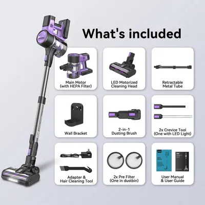 Image de Aspirateur balai - Aspirateur balai sans fil - Aspirateur sans sac - Aspirateur sans fil