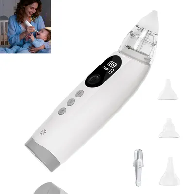 Produktbild von Elektrischer Baby Nasensauger 70 KPa 5 Stufen mit Musik und Licht USB aufladbar für Babys