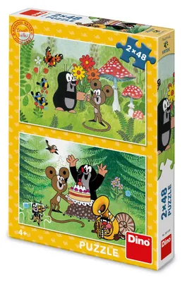 Produktbild von Dino - Puzzle 2x48 Krtko: Oslava - 40-99 dielov