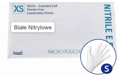 Obrázok produktu pre RUKAVICE NITRILOVÉ BIELE ANSELL 200 ks XS