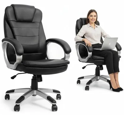 Image de Chaise de gaming ergonomique, couleur noire