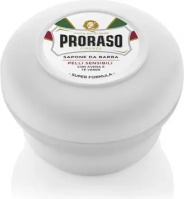Image de Proraso Sensitive Skin Flocons d'avoine & Thé vert Savon à raser 150Ml