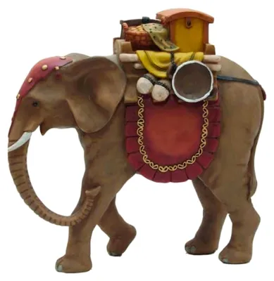 Produktbild von Elefant, passend für 7 cm Figuren, handbemalt