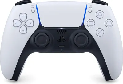 Produktbild von Sony Gamepad Weiß PS5 DualSense, Haptisches Feedback, Adaptive Trigger, integriertes Mikrofon, Lautsprecher, Touchpad, 6-Achsen Analog/Digital