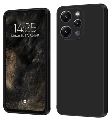 Produktbild von Hülle für Xiaomi Redmi 12 Case Cover Bumper Smartphone Softgrip Schutzhülle Farbe: Schwarz