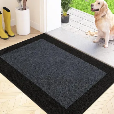 Obrázek produktu pro Podlahová rohož pro zachycování nečistot, rozměry 60 x 90 cm, protiskluzová, omyvatelná, vhodná do vstupních prostor