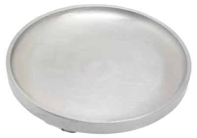 Aluminium Kerzenplatte rund Ø12cm silber matt