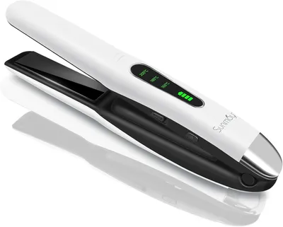 Produktbild von SUNMAY Voga Glätteisen Kabellos, Titan Glätteisen Locken und Glätten 2 in 1, Tragbares Akku Haarglätter, Kabelloser Haarglätter Mini Reiseglätteisen, 3 Ainstellbaren Temperaturen, 5000mAh Akku