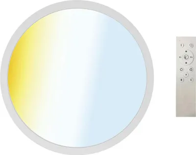 Productafbeelding van Müller-Licht LED Aufbaupanel Calida Switch Tone Ø55cm Weiß 36W 3000lm CCT 2700K - 6500K dimmbar Fernbedienung