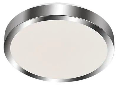 Produktbild von LED Badleuchte Deckenleuchte IP44 15W silber Metall-Kunststoff Ø 29 cm Briloner