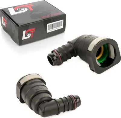Produktbild von 2x Schnellverschluss Kraftstoffleitung Schlauchkupplung L-Stück 15,82 * 14 mm