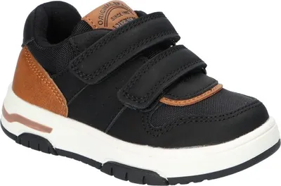 Produktbild von AMERICAN CLUB XD134 Solide Kinderschuhe mit Klettverschluss, modische Kinderschuhe, profilierte Innensohle aus Naturleder, Casual, Schwarz 24