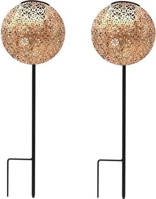 Obrázek produktu pro Solární svítidla, sada 2 ks, výška 45 cm, LUMISKY AGADIR, orientální styl, teplá bílá LED