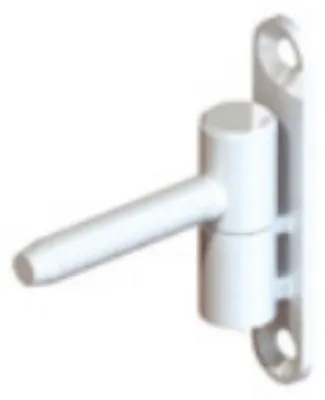 Image de Paumelle fiche menuisé PVC diamètre 15mm hauteur 83mm époxy blanc - MONIN - 654020