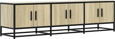 Immagine prodotto di Mobile TV Rovere Sonoma 150x35x41 cm in Truciolato e Metallo